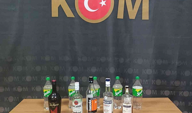 Marmaris'te bir barda sahte içki ele geçirildi