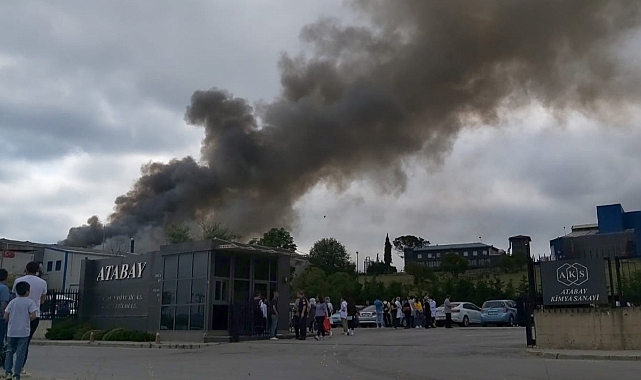 Kimya fabrikasında büyük yangın