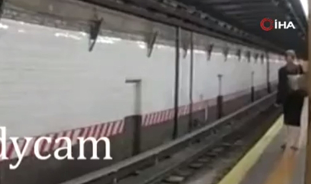 New York metrosunda panik anları