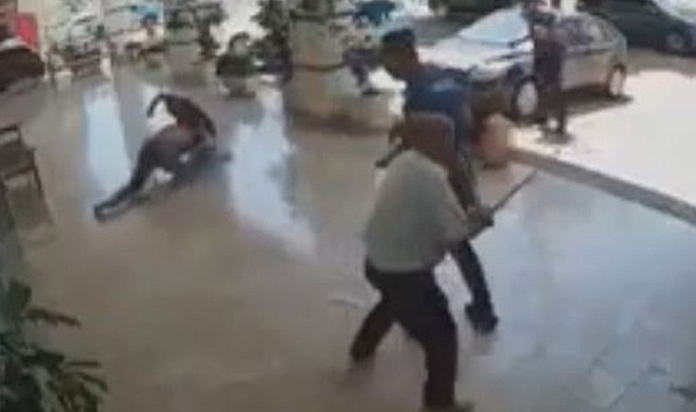 Antalya'da bastonlu tekmeli kira kavgası