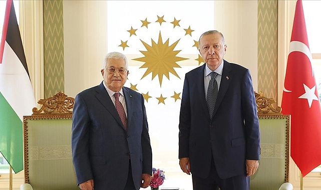 Cumhurbaşkanı Erdoğan, Filistin Devlet Başkanı Abbas'la telefonda görüştü