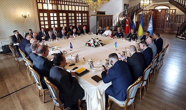 Ukrayna limanlarında bekleyen tahıl ve gıda maddelerinin sevkine ilişkin toplantı başladı