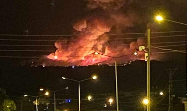 Yunanistan'daki yangın Edirne'nin sınır köylerine dayandı