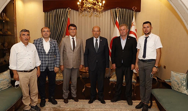 Başkan Dündar'dan KKTC Cumhurbaşkanı Tatar'a ziyaret