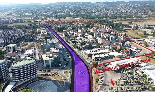 Büyük şehirden Mudanya yolu için alternatif yol uyarısı