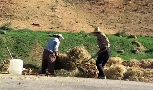 Çiftçilerin zorlu mesaisi