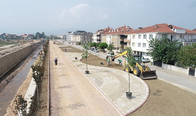 Kanal İnegöl yeşilleniyor