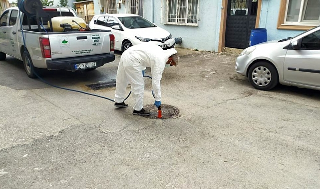 Osmangazi'de ilaçlama çalışmaları sürüyor