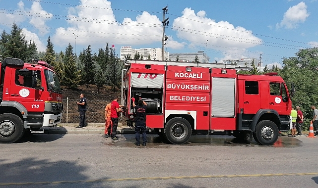 Taşlama makinesinden çıkan kıvılcım yangına sebep oldu