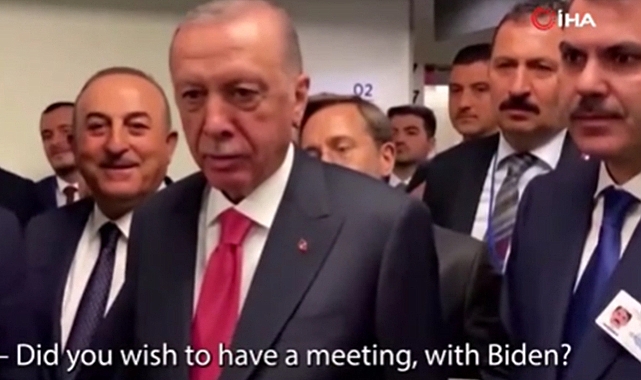 Erdoğan'dan gazeteciye: 'O Biden, ben Erdoğan'ım'