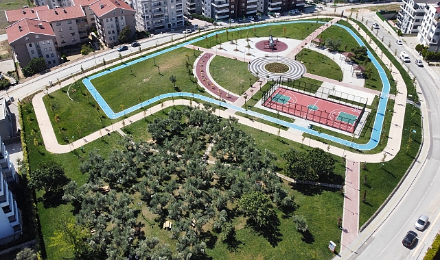 Göçmen konutları yeşile kavuştu