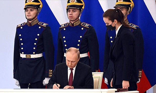 Putin, Ukrayna’nın 4 bölgesini Rusya'ya bağlayan anlaşmaları imzaladı
