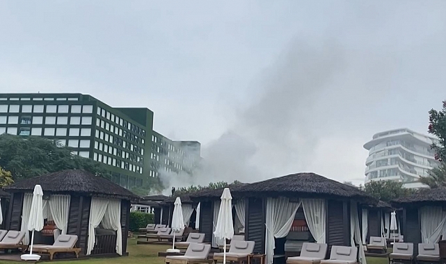 5 yıldızlı otelin restoranı yangında küle döndü