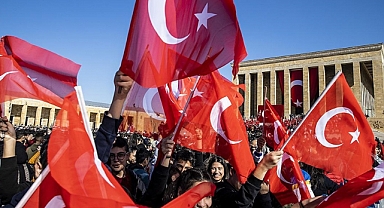 Anıtkabir'de 29 Ekim Cumhuriyet Bayramı coşkusu