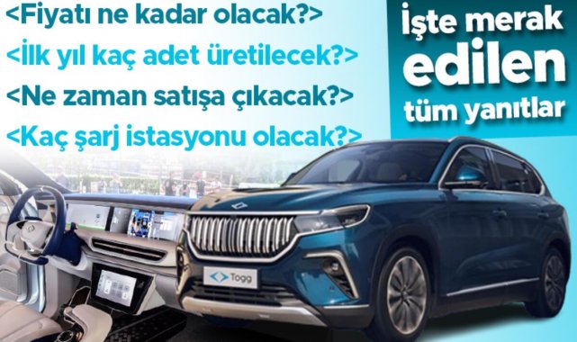 TOGG ile ilgili işte merak edilen tüm yanıtlar