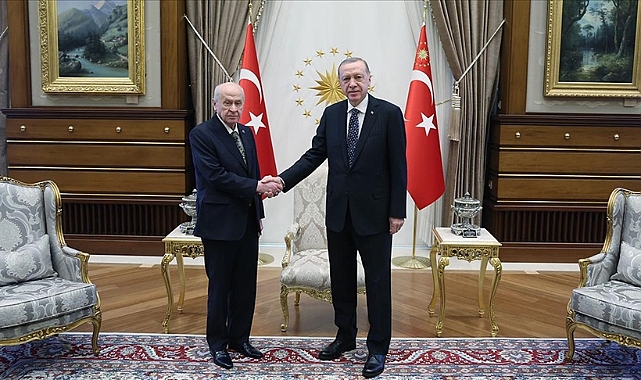 Cumhurbaşkanı Erdoğan, MHP lideri Bahçeli ile bir araya geldi