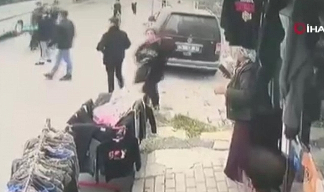 Sağlık ekiplerine saldırı anı kamerada