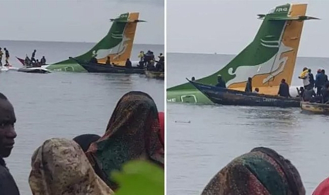 Tanzanya'da yolcu uçağı göle düştü