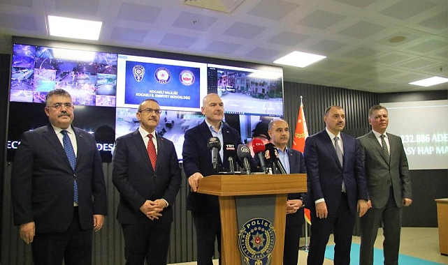 Bakan Soylu açıkladı, Kocaeli ve Sakarya'da büyük uyuşturucu operasyonu
