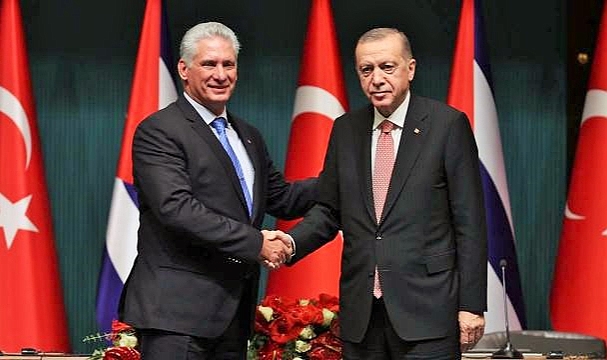 Cumhurbaşkanı Erdoğan, Küba Devlet Başkanı ile görüştü