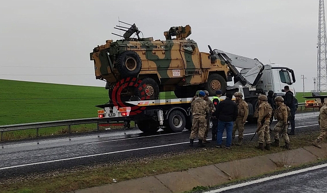 Zırhlı askeri araç devrildi, 6 asker yaralı