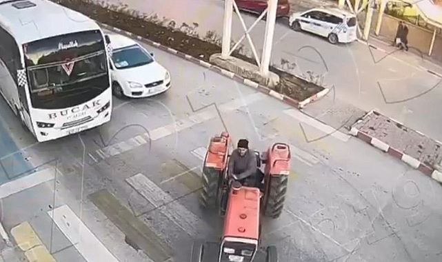 Burdur'da traktörüyle drift atan sürücüye 22 bin 757 TL para cezası uygulandı