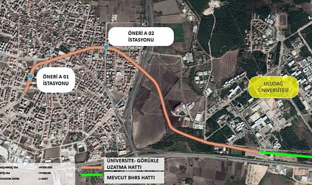 Bursaray’a 6 yeni istasyon
