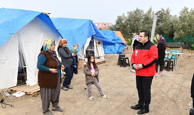 Başkan Kanar deprem bölgesinde