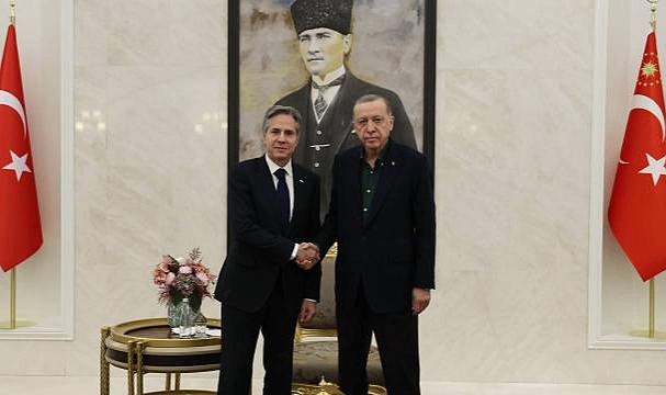 Cumhurbaşkanı Erdoğan, Blinken'ı kabul etti