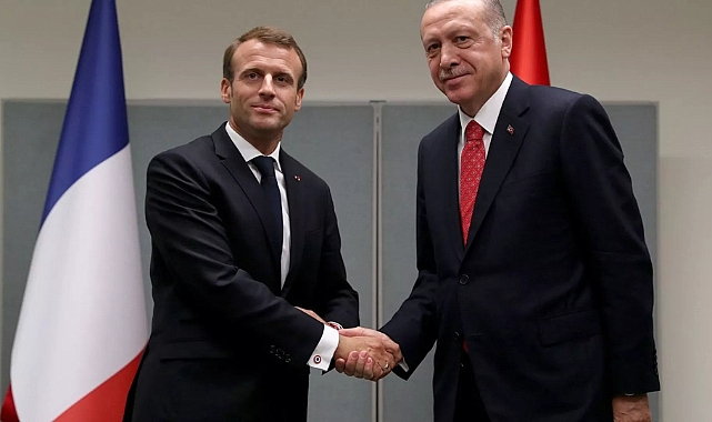 Cumhurbaşkanı Erdoğan, Macron ile görüştü