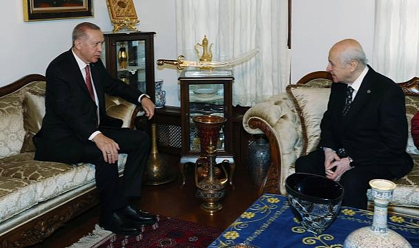 Cumhurbaşkanı Erdoğan, MHP Lideri Bahçeli ile görüştü