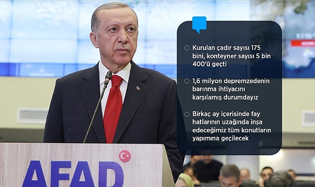 Cumhurbaşkanı Erdoğan: Son vatandaşımızı oradan çıkarana dek çalışmalarımızı sürdüreceğiz