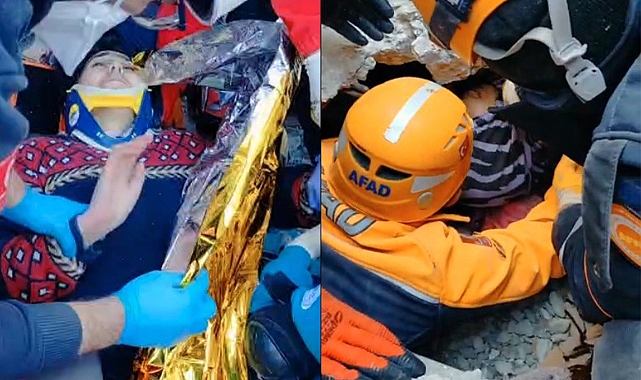 Hatay'da iki kuzen, 2 saat arayla enkaz altından sağ olarak çıkartıldı