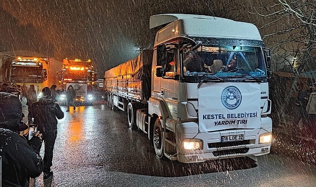Kestel Belediyesi’nin Deprem Bölgesine Destekleri Sürüyor