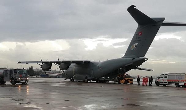 MSB: TSK İnsani Yardım Tugayı unsurları ile nakliye uçakları göreve hazır