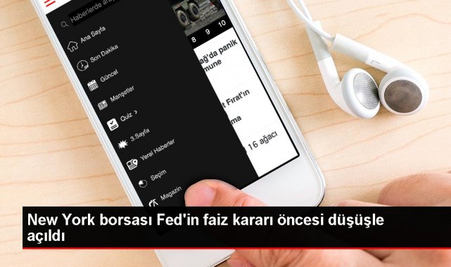 New York borsası Fed'in faiz kararı öncesi düşüşle açıldı