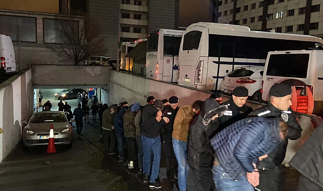 İstanbul'da 'Kökünü Kurutma Operasyonu': 161 kişi adliyeye sevk edildi