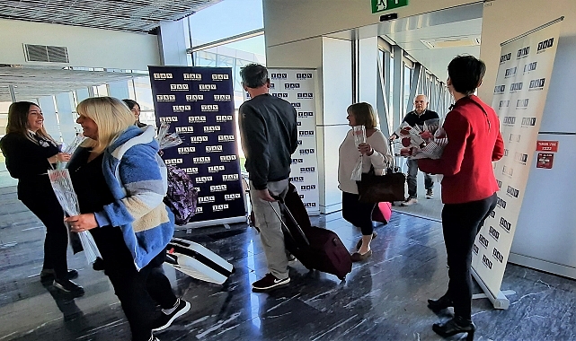 Milas-Bodrum Havalimanı, sezonun ilk dış hat uçuşunu karşıladı