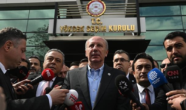 Muharrem İnce YSK’ye cumhurbaşkanlığı başvurusunda bulundu