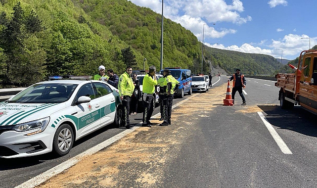 Bolu Dağı kesimindeki zincirleme kaza ulaşımı aksattı