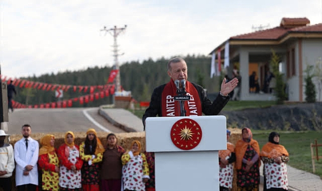 Cumhurbaşkanı Erdoğan: 50 baş üzeri büyükbaş ari damızlık üretimine teşvik vereceği