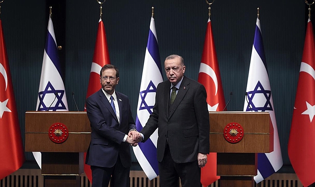 Cumhurbaşkanı Erdoğan, İsrail Cumhurbaşkanı Herzog ile görüştü