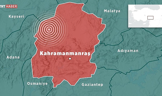 Kahramanmaraş'ta 4,7 büyüklüğünde deprem