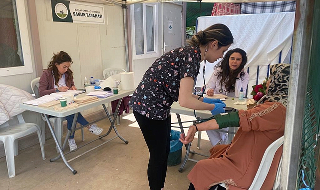 Osmangazi’den deprem bölgesinde sağlık taraması