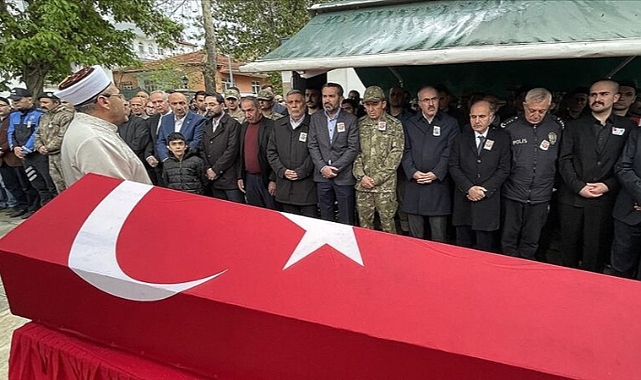 Şehit polise son görev