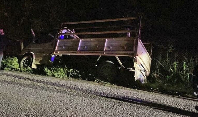 Bursa’da kamyonet sulama kanalına düştü: 1 yaralı