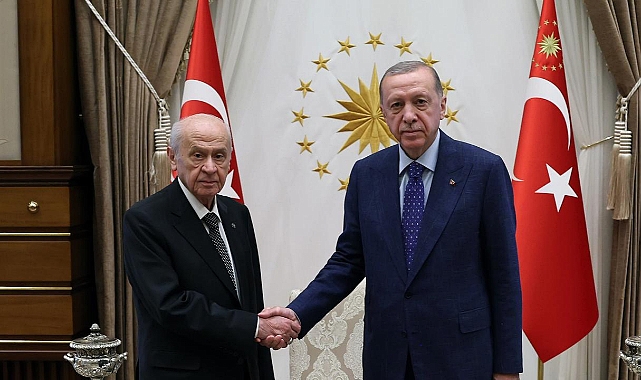 Cumhurbaşkanı Erdoğan Bahçeli ile bir araya geldi