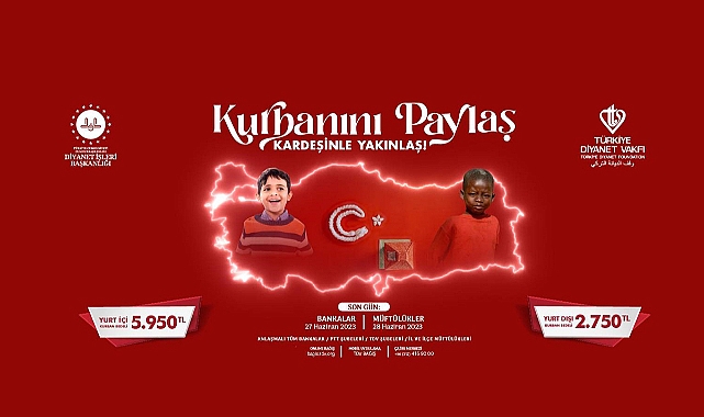 Diyanet İşleri Başkanı Erbaş, 2023 yılı vekaletle kurban kesim bedellerini açıkladı