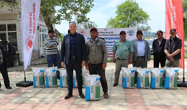Edirne'de çiftçiye yüzde 75 hibeli kuru fasulye tohumu dağıtılıyor
