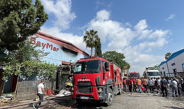 Mersin Serbest Bölgesi'nde yangın